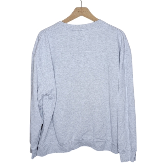 Russell Athletic | KU Kansas Jayhawks Heather Gray Crewneck Sweatshirt Size XL - Picture 4 of 5